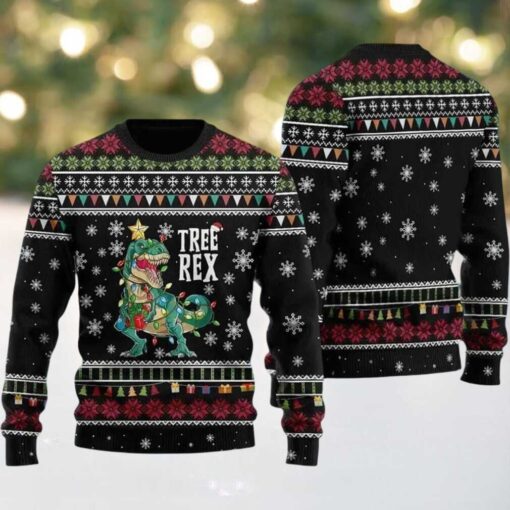 2025 Tree Rex Ugly Christmas Sweater
