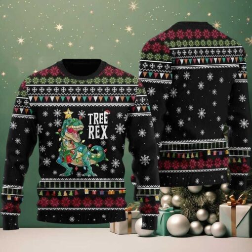 2025 Tree Rex Ugly Christmas Sweater