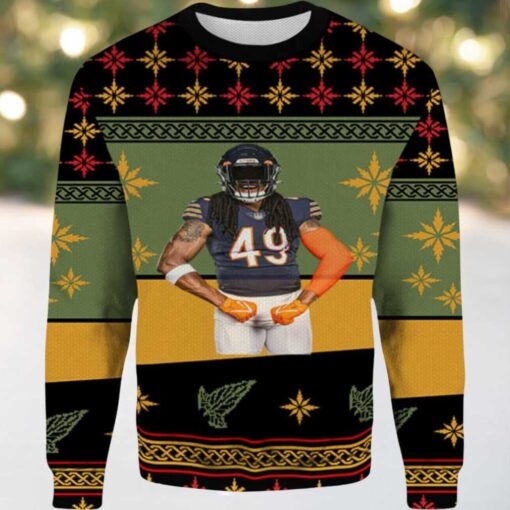 2025 Tremaine Edmunds Chicago Bears Ugly Christmas Sweater
