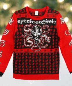 A Perfect Circle Logo Merchandise 2025 Christmas Gift Xmas Ugly Sweater
