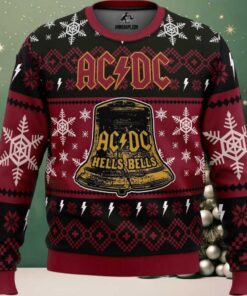 ACDC Band Hells Bells Ugly Christmas Sweater