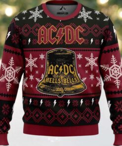 ACDC Band Hells Bells Ugly Christmas Sweater