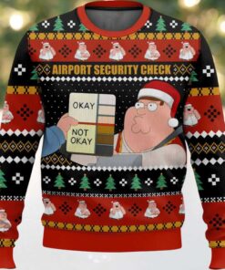 Airport Security Check Christmas Ugly Sweater Airport Security Check Christmas Ugly Sweater