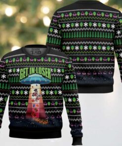 Alien Kidnaps Santa Claus Ugly Christmas Sweater Alien Kidnaps Santa Claus Ugly Christmas Sweater