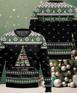 All I Want For Christmas Is Camping Ugly Christmas Sweater All I Want For Christmas Is Camping Ugly Christmas Sweater