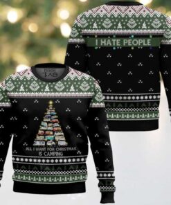 All I Want For Christmas Is Camping Ugly Christmas Sweater All I Want For Christmas Is Camping Ugly Christmas Sweater