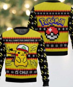 All I Want For Christmas Is Chu! Ugly Christmas Sweater All I Want For Christmas Is Chu! Ugly Christmas Sweater