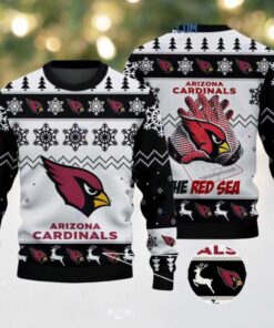 Arizona Cardinals The Red Sea Christmas Ugly Sweater