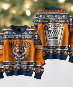 Auburn Tigers Mustard Kendrick Lamar Christmas Ugly Sweater