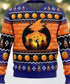 Beautiful Sunset Dragon Ball Z Ugly Christmas Sweater