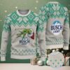 Red & White Snowflake Pattern “Fireball Cinnamon Whisky & Grinch” Ugly Christmas Sweater