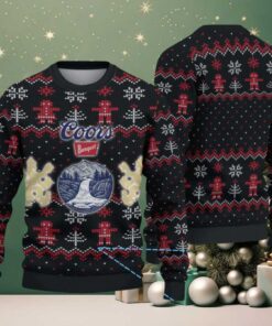 Black Coors Banquet Christmas Pattern Ugly Sweater