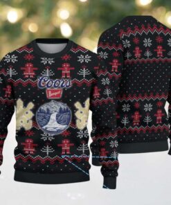 Black Coors Banquet Christmas Pattern Ugly Sweater, hoodie, sweater, long sleeve and tank top Black Coors Banquet Christmas Pattern Ugly Sweater