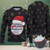 Black Christmas Pattern “Bad Bunny Hot Cocoa Party” Ugly Christmas Sweater