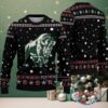 Green Ugly Christmas Sweater with White Snowflake Pattern Featuring Nurse Text
