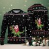 White Ugly Christmas Sweater with Blue Snowflake Pattern Featuring Club América Logo