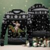 Green Ugly Christmas Sweater with Red Heart Pattern Featuring Nurse Grinch Hand Holding Stethoscope