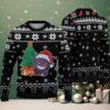Green Ugly Christmas Sweater with Red Heart and Geometric Patterns Featuring Pokémon Who’s That Pokémon Silhouette