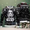 Green Ugly Christmas Sweater with Snowflake Pattern Featuring Festive Flamingo in Santa Hat and Scarf
