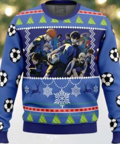 Blue Lock Ugly Christmas Sweater
