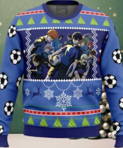 Blue Lock Ugly Christmas Sweater