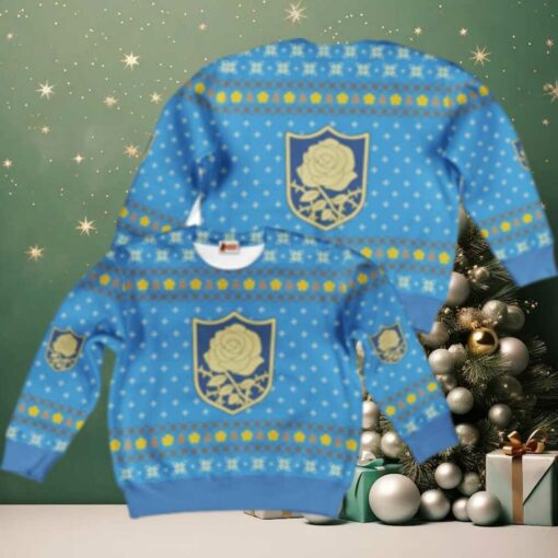 Blue Rose Ugly Christmas Black Clover
