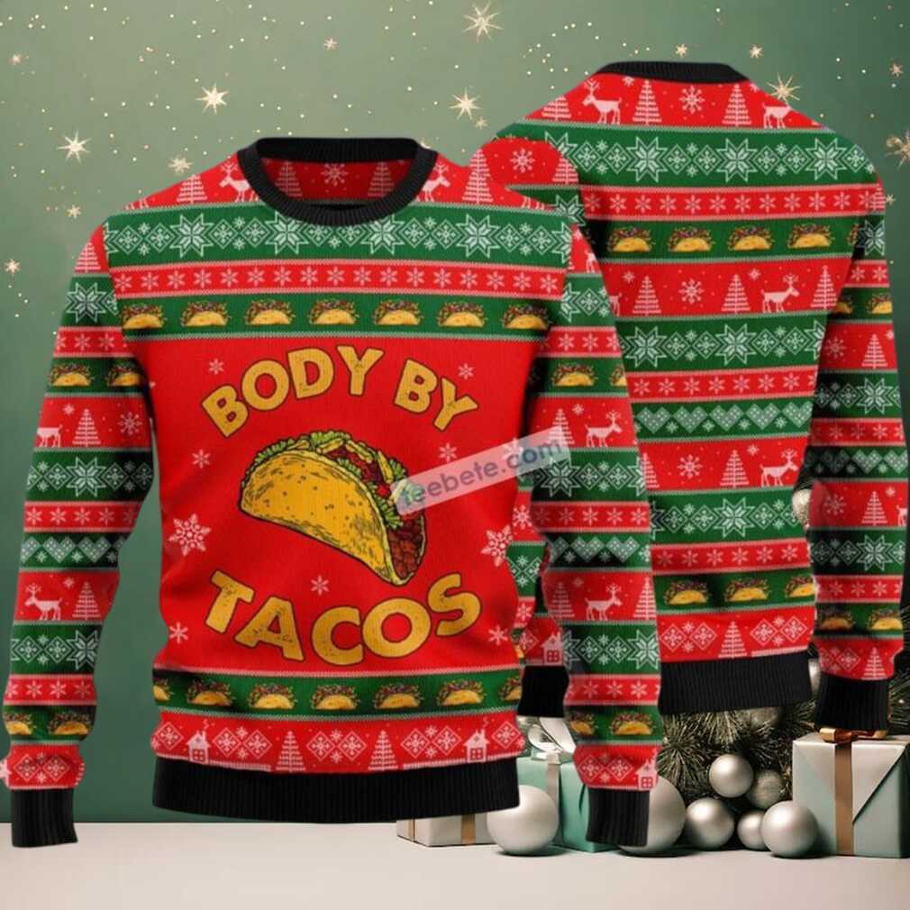 Body By Taco Sandwiches Ugly Sweater Merry Christmas Body By Taco Sandwiches Ugly Sweater Merry Christmas