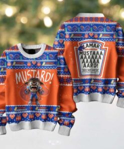 Boise State Broncos Mustard Kendrick Lamar Christmas Ugly Sweater