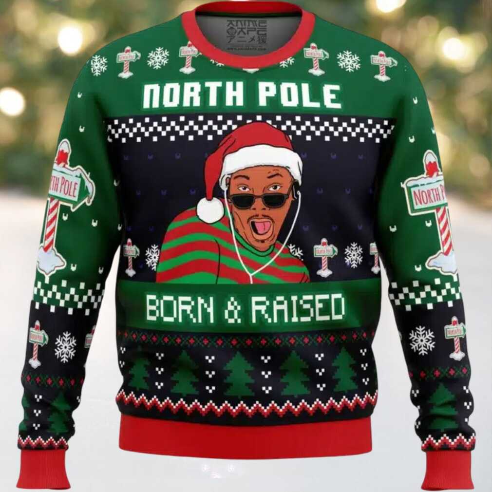 Born and Raised Fresh Prince of Bel Air Ugly Christmas Sweater Born and Raised Fresh Prince of Bel Air Ugly Christmas Sweater