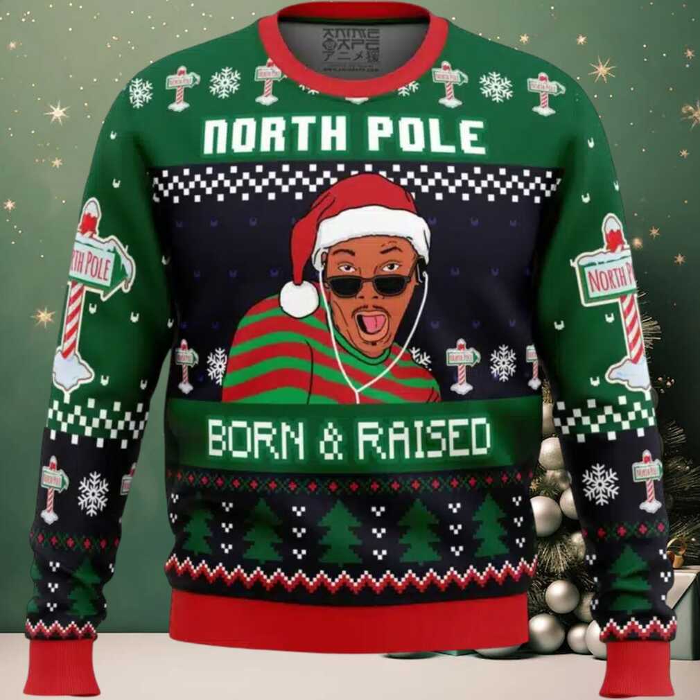 Born and Raised Fresh Prince of Bel Air Ugly Christmas Sweater Born and Raised Fresh Prince of Bel Air Ugly Christmas Sweater