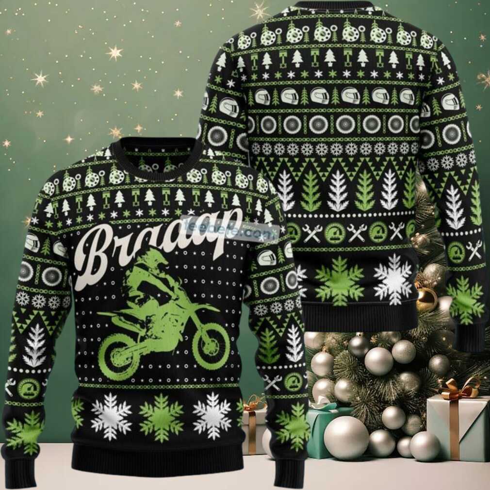 Braaap Moto Biker Ugly Christmas Sweater Christmas Vacation, hoodie, sweater, long sleeve and tank top Braaap Moto Biker Ugly Christmas Sweater Christmas Vacation