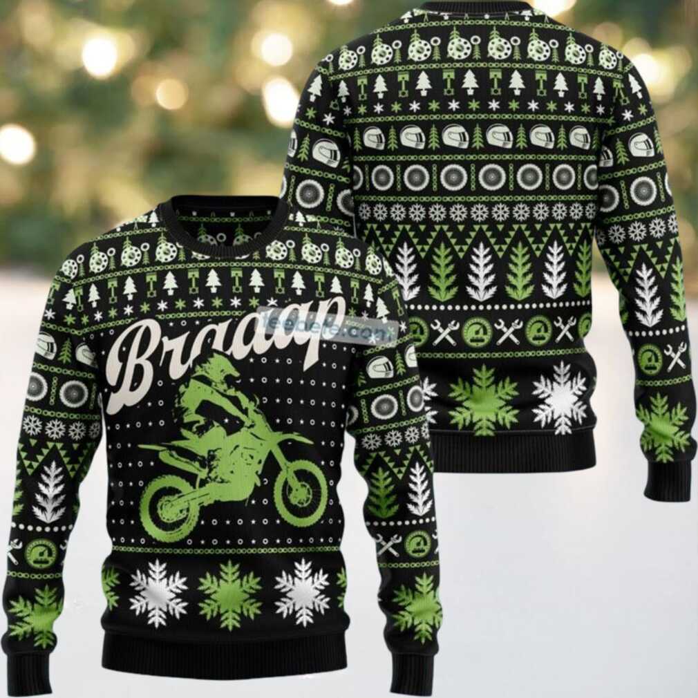 Braaap Moto Biker Ugly Christmas Sweater Christmas Vacation, hoodie, sweater, long sleeve and tank top Braaap Moto Biker Ugly Christmas Sweater Christmas Vacation