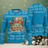 Black “Black Santa Matters” Christmas Pattern with Stars, Gifts & Gingerbread Icons – Vintage Ugly Christmas Sweater