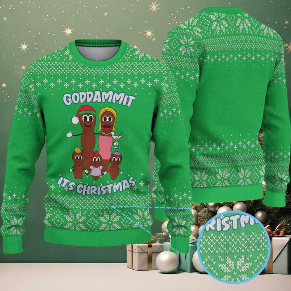 Bright Green “Goddammit It’s Christmas” South Park Mr. Hankey Snowflake Pattern – Vintage Ugly Christmas Sweater Bright Green “Goddammit It’s Christmas” South Park Mr. Hankey Snowflake Pattern – Vintage Ugly Christmas Sweater