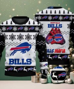 Buffalo Bills Bills Mafia Christmas Ugly Sweater Buffalo Bills Bills Mafia Christmas Ugly Sweater