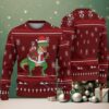 Red Ugly Christmas Sweater with White Snowflake Pattern Featuring Chivas Guadalajara Logo