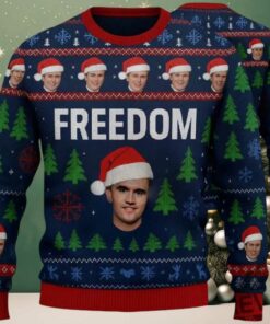 Charlie Kirk Freedom Ugly Christmas Sweater