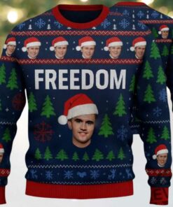 Charlie Kirk Freedom Ugly Christmas Sweater