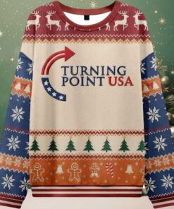 Charlie Kirk Turning Point USA Ugly Christmas Sweater Charlie Kirk Turning Point USA Ugly Christmas Sweater