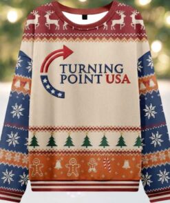 Charlie Kirk Turning Point USA Ugly Christmas Sweater Charlie Kirk Turning Point USA Ugly Christmas Sweater