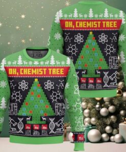Chemist Tree Science Ugly Christmas Sweater Chemist Tree Science Ugly Christmas Sweater