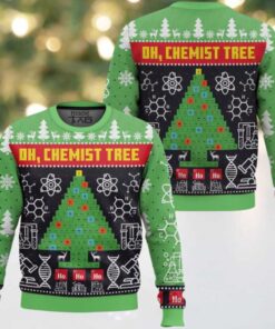 Chemist Tree Science Ugly Christmas Sweater Chemist Tree Science Ugly Christmas Sweater