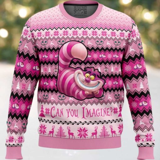 Cheshire Cat Alice in Wonderland Ugly Christmas Sweater