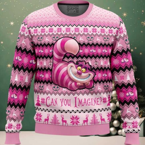 Cheshire Cat Alice in Wonderland Ugly Christmas Sweater