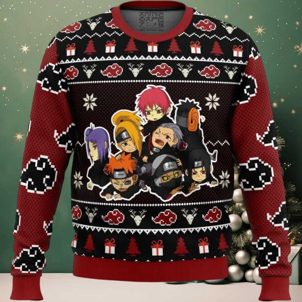 Chibi Akatsuki Ugly Christmas Sweater Chibi Akatsuki Ugly Christmas Sweater