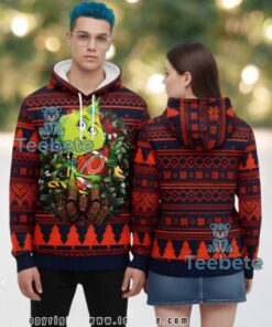 Chicago Bears Grinch Christmas Wreath Ugly 3D Hoodie Chicago Bears Grinch Christmas Wreath Ugly 3D Hoodie
