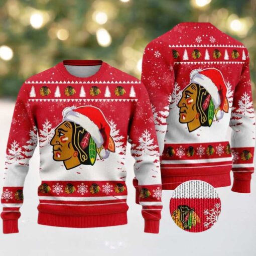 Chicago Blackhawks NHL Pattern Special Ugly Christmas Sweater Gift For Holiday 2025
