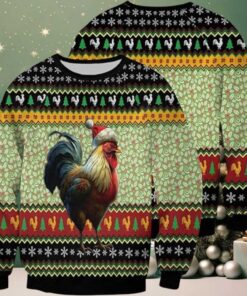 Chicken In The Barn Ugly Christmas Sweater For Men And Women Farm Ugly Sweater Christmas Fashion Winter 6428