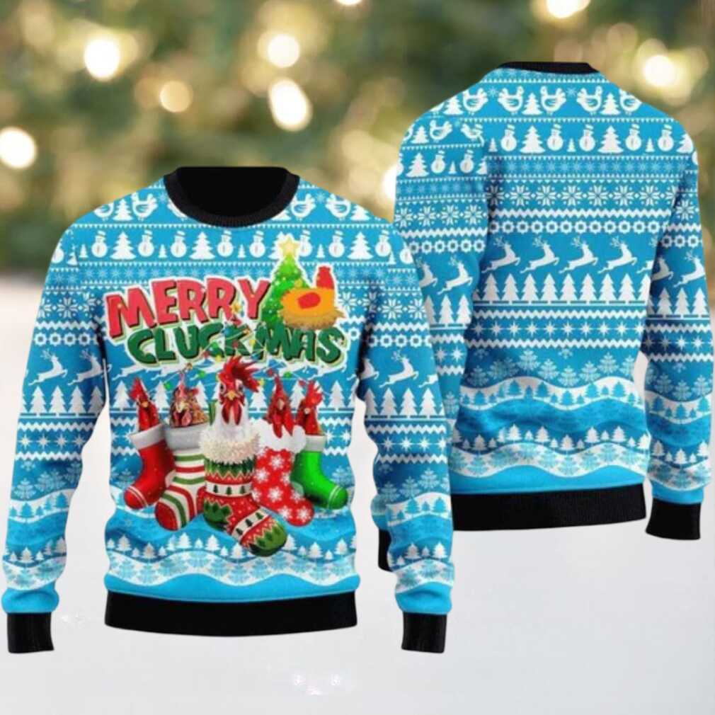 Chicken Merry Cluckmas Ugly Christmas Sweater For Men And Women Farm Ugly Sweater Christmas Fashion Winter 9109 Chicken Merry Cluckmas Ugly Christmas Sweater For Men And Women Farm Ugly Sweater Christmas Fashion Winter 9109