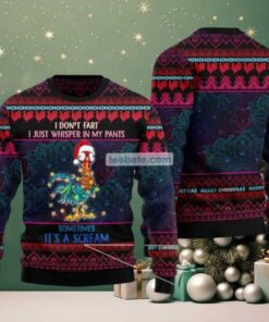 Chicken Sometimes Its A Scream Ugly Christmas Sweaters Best